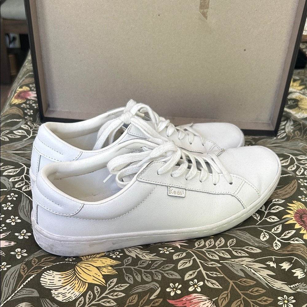 Keds Classic White Lace-Up Sneakers